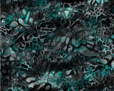 "Chameleon Black and Aqua" XD Camo Boat Wrap Kit