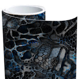 "Chameleon Black and Blue" XD Camo Boat Wrap Kit