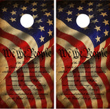 American Flag "We The People" V2 Cornhole Wraps