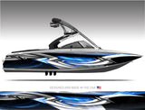 Adrenaline (Blue) Boat Wrap Kit