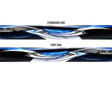 Adrenaline (Blue) Boat Wrap Kit