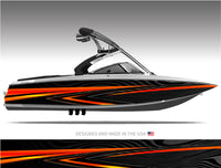 Afterburn Abstract Boat Wrap Kit