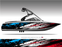 Alpha Strike Abstract Boat Wrap Kit