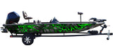 Chameleon XD2 Black and Green Camo Boat Wrap Kit