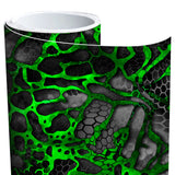 Chameleon Camo Black and Green XD2 Vinyl Roll