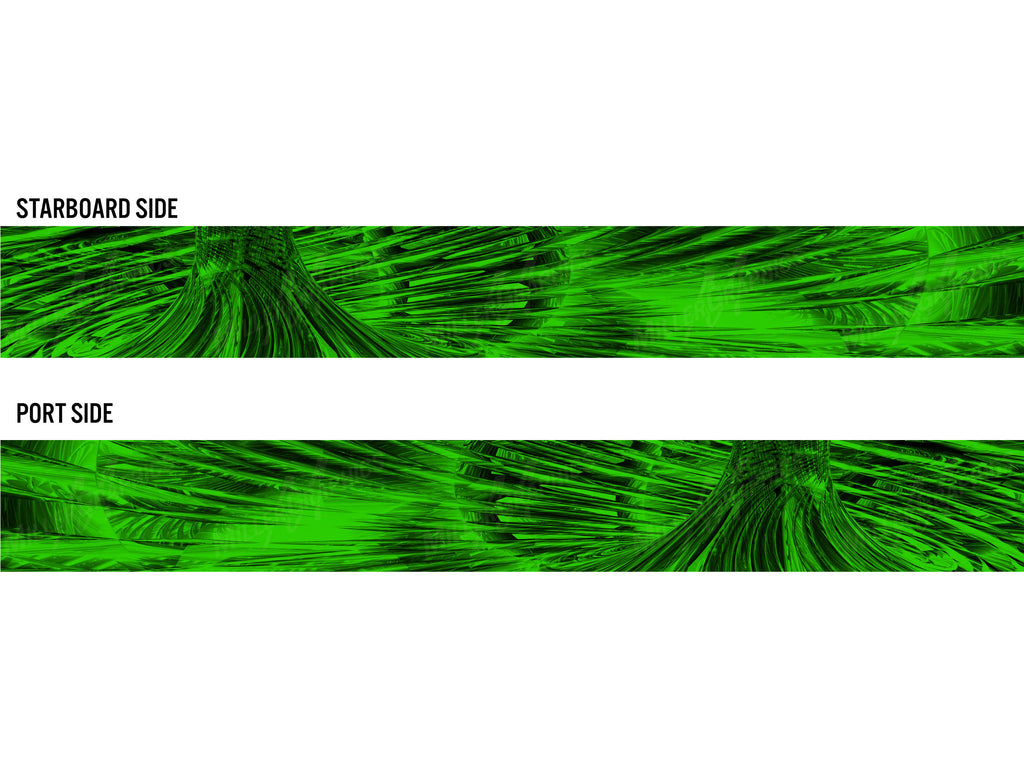 Cyclone (Green) Boat Wrap Kit | Mid Atlantic Designs