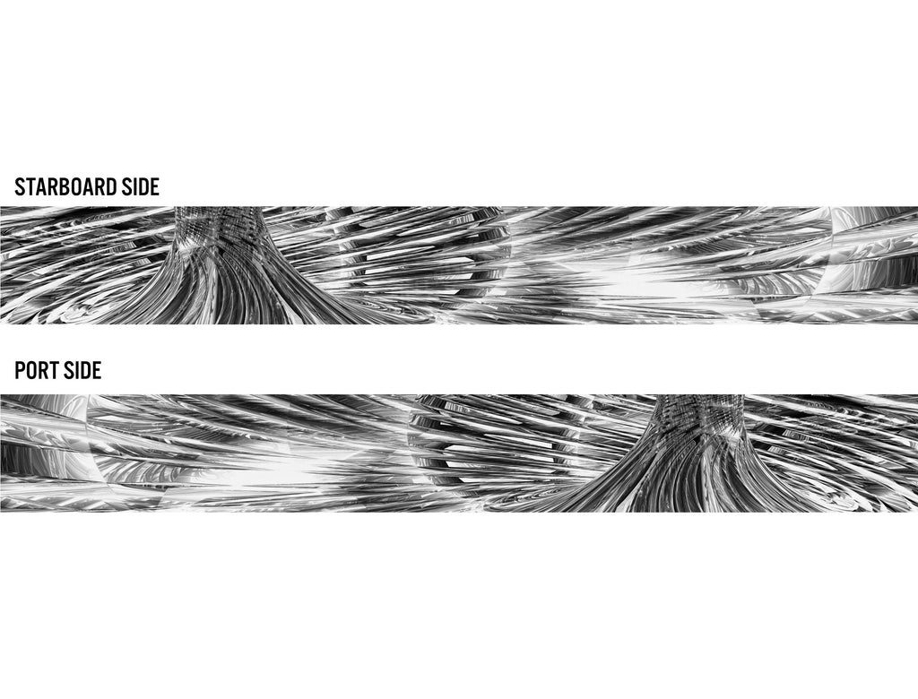 Cyclone (Grey) Boat Wrap Kit | Mid Atlantic Designs