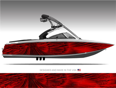 Cyclone (Red) Boat Wrap Kit