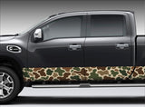 Duck Camo Woodland Rocker Panel Decal Kit