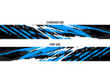 Fury (Blue) Abstract Boat Wrap Kit
