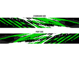 Fury (Green) Abstract Boat Wrap Kit