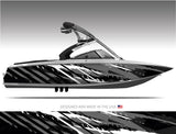 Fury (Grey) Abstract Boat Wrap Kit