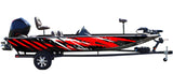 Fury (Red) Abstract Boat Wrap Kit