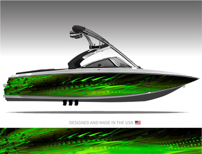 Hydra (Green) Boat Wrap Kit