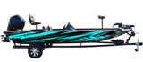Iguana (Aqua) Abstract Boat Wrap Kit