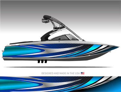 Jetstream Abstract Boat Wrap Kit