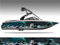 Sea Monster Kraken Boat Wrap Kit