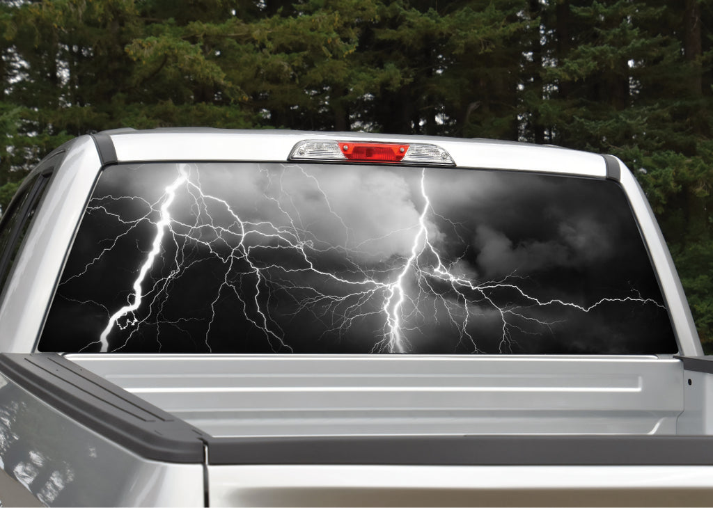 Lightning Storm Rear Window Graphic | Mid Atlantic Designs