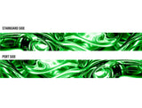 Liquid Metal (Green) Boat Wrap Kit