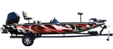 Overdrive (Red) Abstract Boat Wrap Kit
