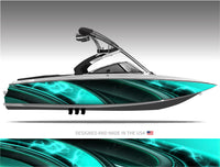 Plasma (Aqua) Boat Wrap Kit