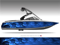 Ripple (Blue) Boat Wrap Kit