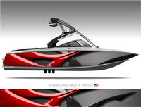 Riptide (Red) Boat Wrap Kit