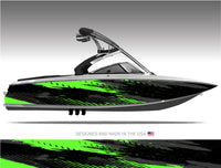 Toxic Surge Abstract Boat Wrap Kit