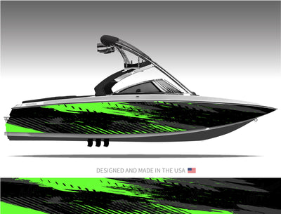 Toxic Surge Abstract Boat Wrap Kit