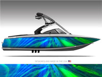 Triton (Blue Green) Boat Wrap Kit