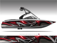 Typhoon (Red) Boat Wrap Kit