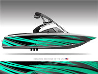 Viper (Aqua Teal) Boat Wrap Kit