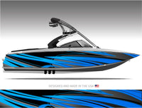 Viper (Blue) Boat Wrap Kit