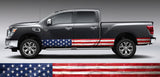 American Flag Distressed Wood Vintage Rocker Panel Decal Kit