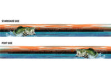 Bass Jumping Out of Water Boat Wrap Kit