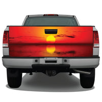 Beach Ocean Sunset #4 Tailgate Wrap