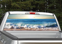 Beach Ocean Waves Rear Window Graphic