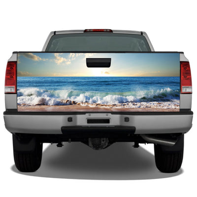 Beach Ocean Waves Tailgate Wrap