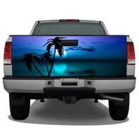 Beach Palm Tree #10 Tropical Sunset Tailgate Wrap