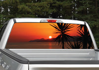 Beach Ocean Sunset #3 Rear Window Decal