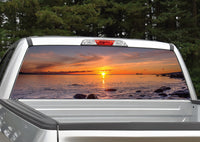 Beach Ocean Sunset #4 Rear Window Decal