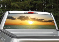 Beach Sunset #6 Rear Window Decal