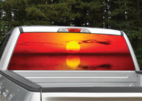 Beach Sunset #7 Rear Window Decal