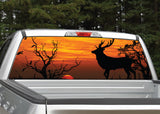 Buck Deer Sunset #4 Rear Window Decal