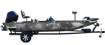 Chameleon Grey Camo Boat Wrap Kit (custom)