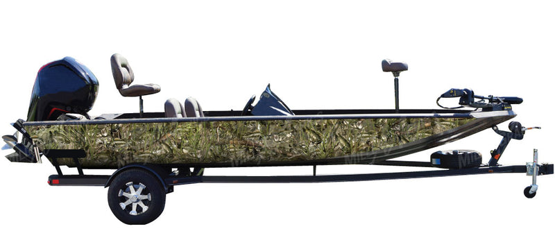camo fishing lure wraps Bass" Fish Camo Boat Wrap Kit