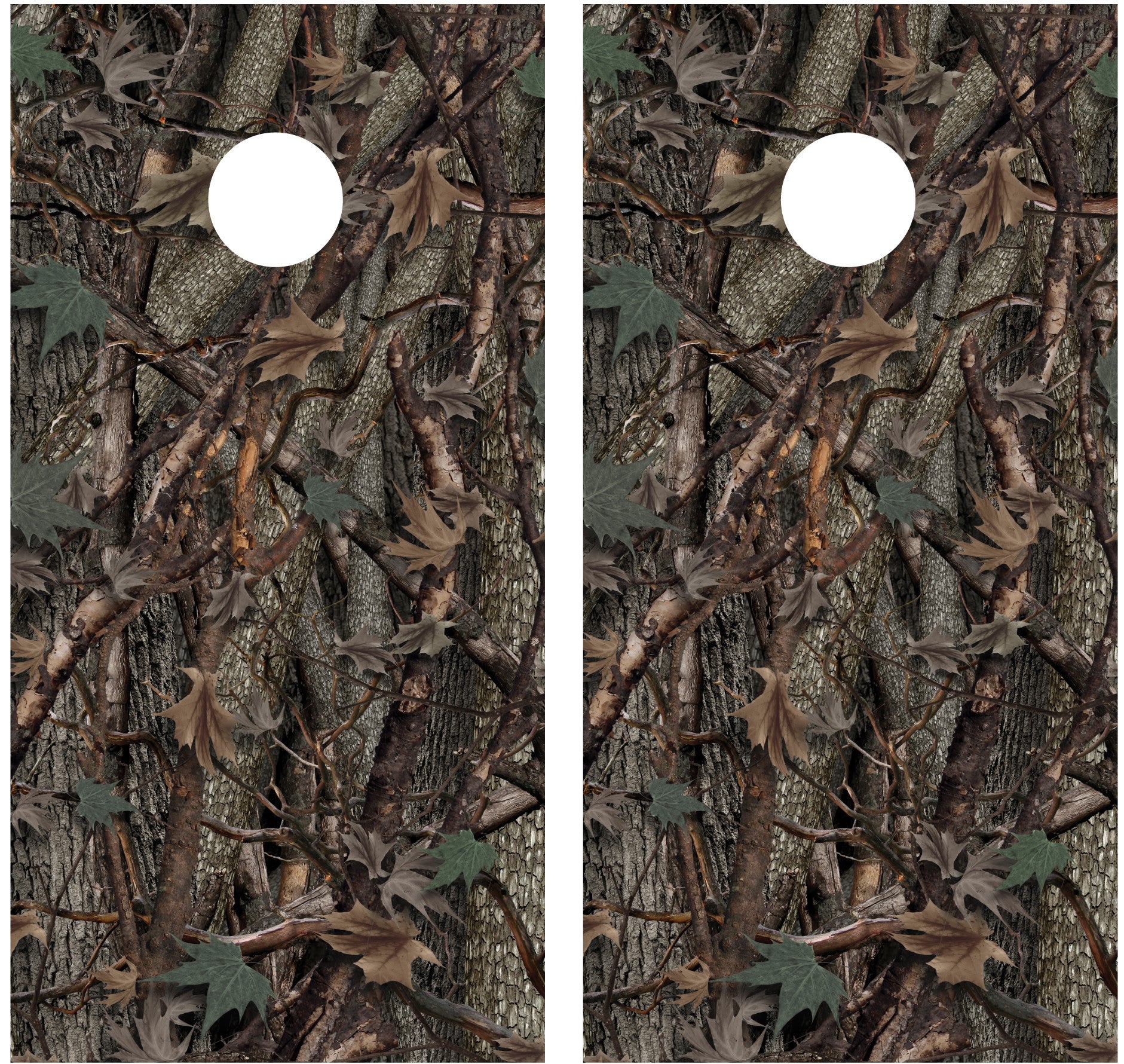 Whitetail Buck Camo Oak Ambush Cornhole Board Decal Wraps – Miller Graphics