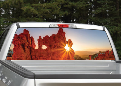 Canyon Sunset Rear Window Decal
