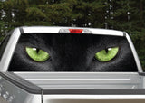 Panther Cat Eyes (Green) Rear Window Graphic