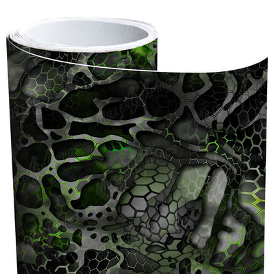 Chameleon Camo Black and Green XD Vinyl Roll
